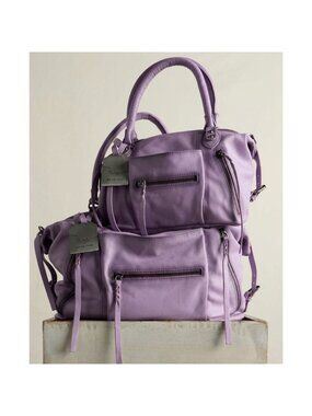 We The Free Free People Lilac Baby Emerson Leather Tote